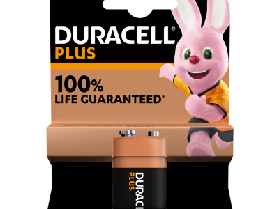 Duracell Alkaline 9V 1pc Battery Plus