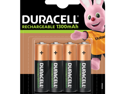 Duracell Rechargeable AA Batteries 2500mah 4pcs