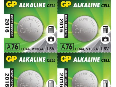 GP Alkaline Button Cell 1.5V LR44 10pcs 656.206UK