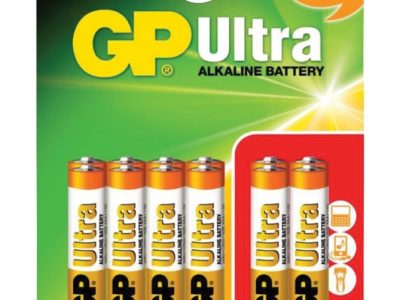 GP Ultra Alkaline Batteries AAA 8+4 656.016UK