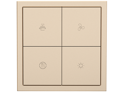 HDL Panel Smart Tile Series 8 Button Champgn Gold