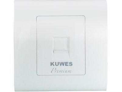 Kuwes Outlet Single Premium Faceplate UK 86x86mm