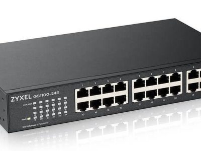 Zyxel 24-Port Gigabit Ethernet Switch R/M GS1100-24E