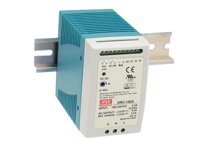 Meanwell DRC-100A DIN Rail Power Supply with UPS Function 12V 100W