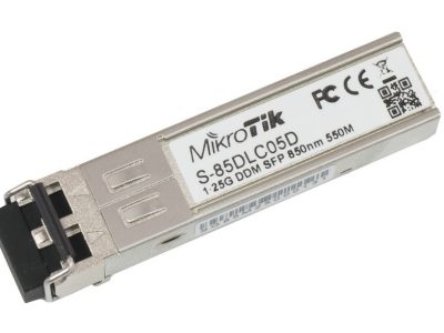 MikroTik S-85DLC05D 1.25G SFP Transceiver Dual LC  550m MM