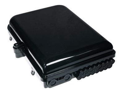 Opton Fiber Distribution Box 2 IN – 16 OUT IP65 Black