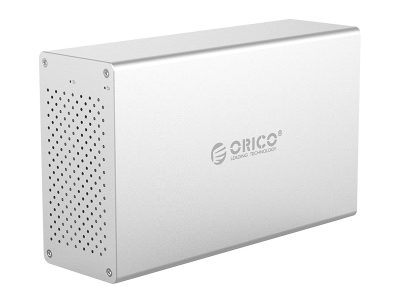 Orico HDE USB-C 2Bay 3.5” HDD Aluminum Enclosure with RAID WS200RC3