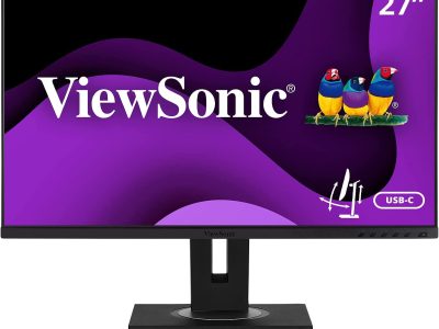 ViewSonic VG2456 Ergonomic Docking Monitor 24” Full-HD IPS Panel w/ USB-C/RJ45/3xUSB-A/PD