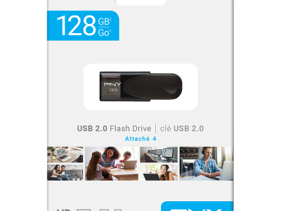 PNY Attache 4 USB 2.0 Stick 128GB Black