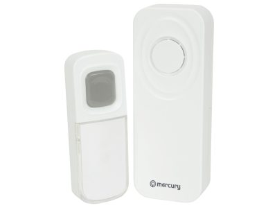 Mercury Wireless W/Proof Doorbell with Portable Chime 350.295UK