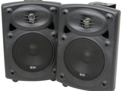 QTX QR5B Active Onwall Speakers Pair 5.25” 2x20W Black 178.200UK