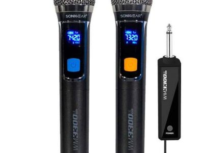 SonicGear WM 3300 UL DUAL 2 Wireless Microphones with receiver