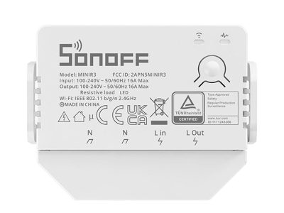Sonoff MINIR3 16A Wi-Fi Two-Way Smart Switch