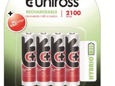 Uniross AA 2100 Hybrio Rechargable Batteries 4 Pcs