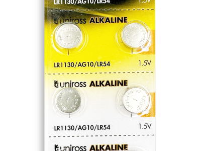 Uniross Alkaline-Coin LR1130 AG10 LR54 Battery (10pack)