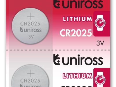 Uniross CR2025 Button Cell Lithium Battery (5pack)