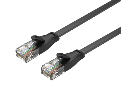 Unitek C1814GBK Flat Patch Cable CAT6 Black 15.0m