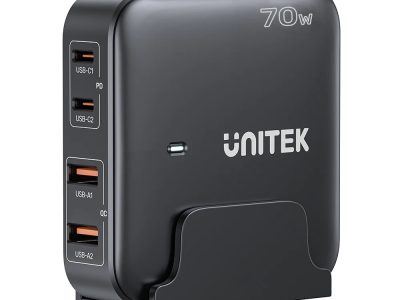 Unitek Charge Desktop 70W 4in1 GaN Charger Black P1228ABK