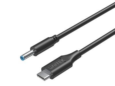 Unitek UCL USB-C to DC Cable 1.8m 65W for HP 4.5×3.0mm C14117BK