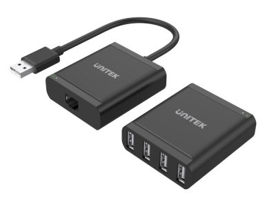 Unitek Y-2516 4 Port USB Extender Over Ethernet 60m