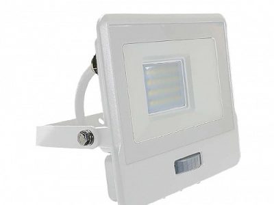 V-TAC PIR Sensor LED Floodlight 50W CW 6400K IP65 White 20303