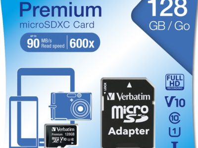 Verbatim Micro SD Card+Adapter Class10 U1 128GB