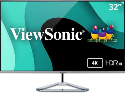 Viewsonic Monitor VX 32” 4K IPS Frameless Silver VX3276-4K-mhd