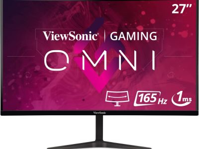 Viewsonic OMNI Gaming Curved Monitor SuperClear VA 27” QHD 1440p 165hz 1ms  VX2718-2KPC-mhd