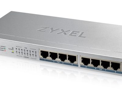 Zyxel 8 Port Gigabit PoE Switch, 8 x PoE, 60W GS1008-HP