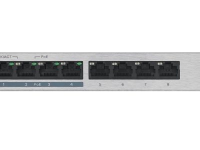 Zyxel SP 8-Port Gigabit PoE Managed Switch, 4 x PoE, 60W GS1200-8HPV2