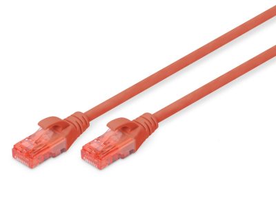 Digitus Ethernet Cable CAT6 Red CU 0.25m