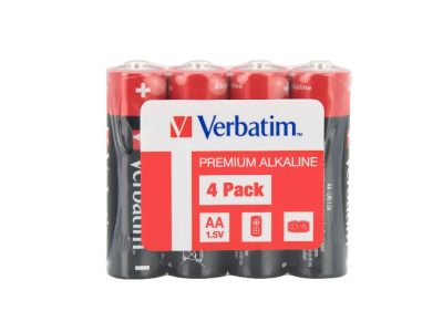 Verbatim Alkaline AA 4pcs Batteries (Wrap)