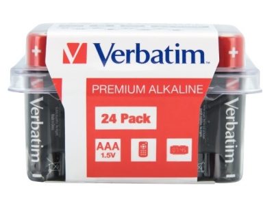 Verbatim Alkaline AAA 24pcs Batteries (Box)