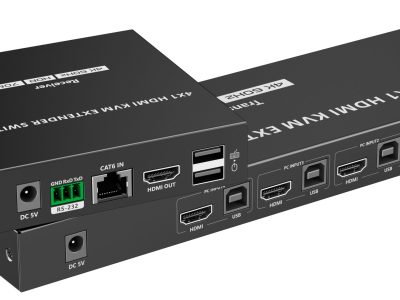 Lenkeng KVM HDMI Extender Switch 4-1 over Ethernet 4K60Hz LKV441EX