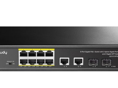 Cudy Switch PoE Gigabit 8PoE + 2GbE + 2SFP Uplink 120W GS1010PS2