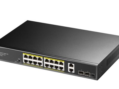 Cudy Switch PoE Gigabit 16PoE + 2GbE + 2SFP Uplink 200W R/M GS1018PS2