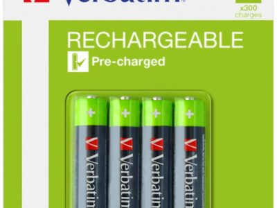 Verbatim Batteries Rechargeable AAA 4pcs