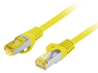 Lanberg Patch Cable CAT.6A S/FTP CU LSZH 0.5m Yellow