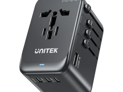 Unitek Charge Wall 100W Travel Adapter 3xUSBC+USBA Black P1123A