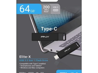 PNY FD Elite-X Type-C USB 3.2 Flash Drive 64GB