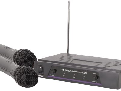 QTX VHF Dual Handheld Wireless Microphone 174.1+175.0MHz 171.817UK