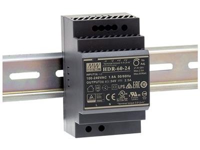 Meanwell HDR-60-12 DIN Rail PSU 12V 60W