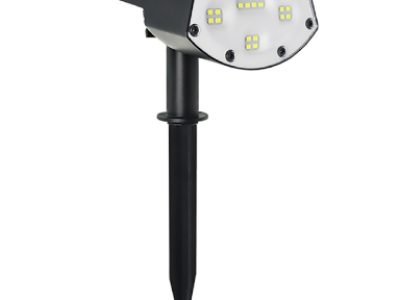 REXER Outdoor Natural White IP65 LED Solar Spotlight with Spike 2000mAh